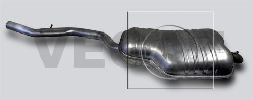 VEGAZ Rear silencer BS-439 VEGAZ BS-439 BMW E81 back box replacement