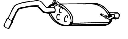 VEGAZ Silencieux arrière VOS-142 VEGAZ VOS-142 Silencieux arrière VOLVO 440 K (445) à un prix avantageux