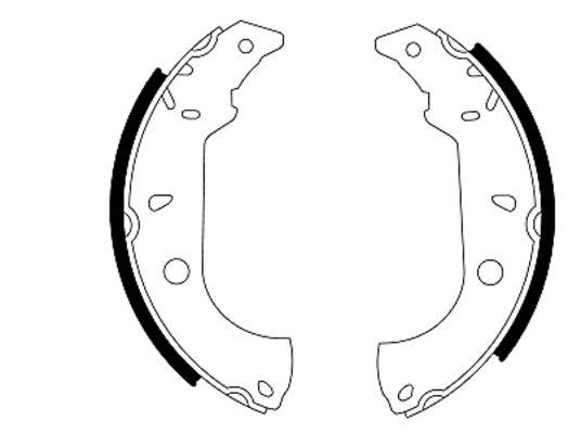 TEXTAR Remschoenset 91037000 Fiat 500 Remschoen TEXTAR 91037000