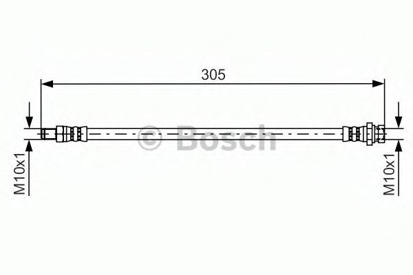 BOSCH Tubo flexível de travão 1 987 481 442 BOSCH 1 987 481 442 Flexível de travão Pajero Sport III SUV (KS) originais preço
