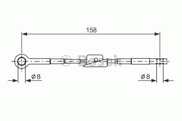 BOSCH Vaijeri, seisontajarru 1 987 482 242 1 987 482 242 BOSCH Käsijarruvaijeri Ford FOCUS hinta