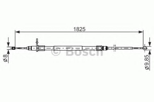 BOSCH Ντίζα, φρένο ακινητοποίησης 1 987 482 254 Χειρόφρενο BOSCH DISCOVERY 1 987 482 254 φθηνά