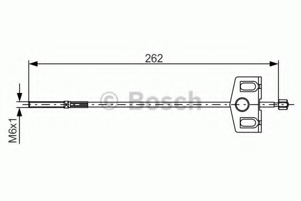 BOSCH Tautrekk, håndbremse 1 987 482 337 Bremsewire BOSCH TERRANO 1 987 482 337 billige