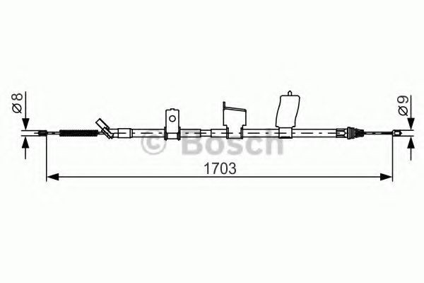 BOSCH Tautrekk, håndbremse 1 987 482 338 BOSCH 1987482338 Håndbremse Maxima A34 pris