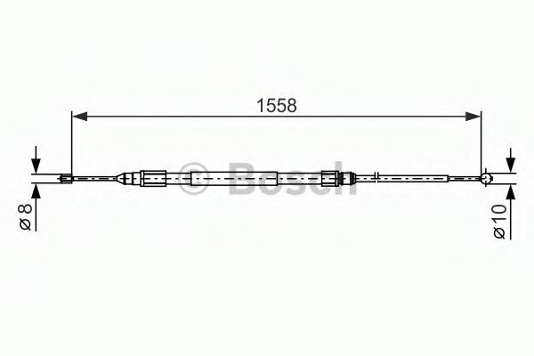 BOSCH Tross, seisupidur 1 987 482 368 1 987 482 368 Käsipidur BOSCH BMW Z4