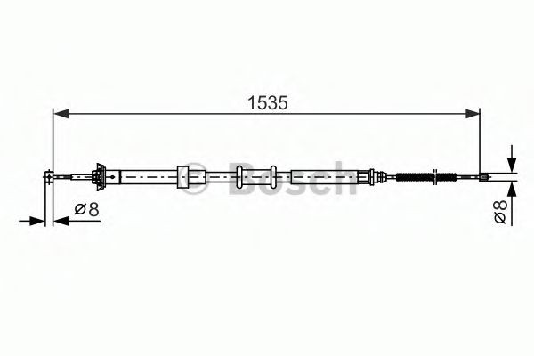 BOSCH Tross, seisupidur 1 987 482 394 1 987 482 394 Käsipidur LANCIA THESIS BOSCH