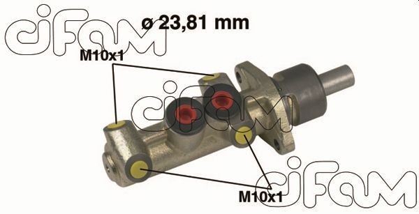 CIFAM Cilindro maestro del freno 202-222 CIFAM 202-222 Cilindro maestro del freno