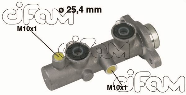 CIFAM Peapiduri silinder 202-249 CIFAM 202-249 Piduri peasilinder Nissan Primera P10 Hatchback hind