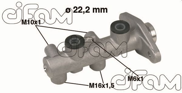 CIFAM Galvenais bremžu cilindrs 202-345 Galvenais bremžu cilindrs CIFAM H100 202-345 lēti