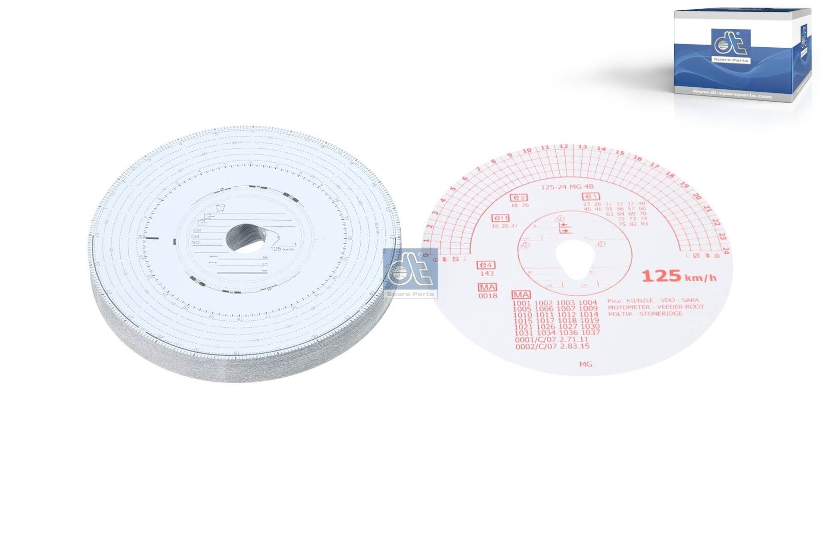 DT Spare Parts Disco de tacógrafo 1.21642 DT Spare Parts 1.21642 Kit eléctrico, dispositivo de reboque Persona 400 Hatchback originais preço