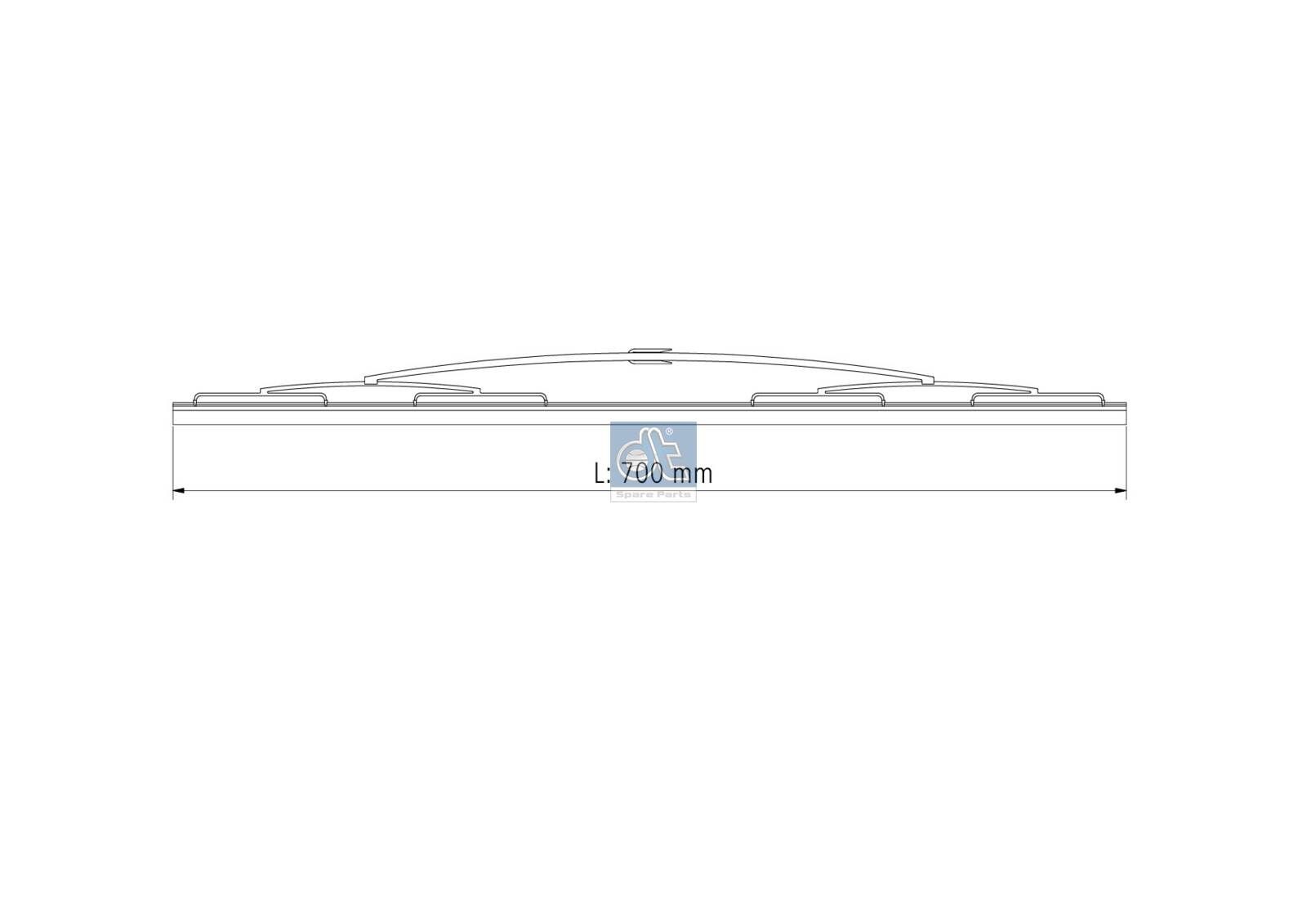 DT Spare Parts Vindusvisker 1.22668 Viskerblader DT Spare Parts Opel OMEGA Standard 1.22668