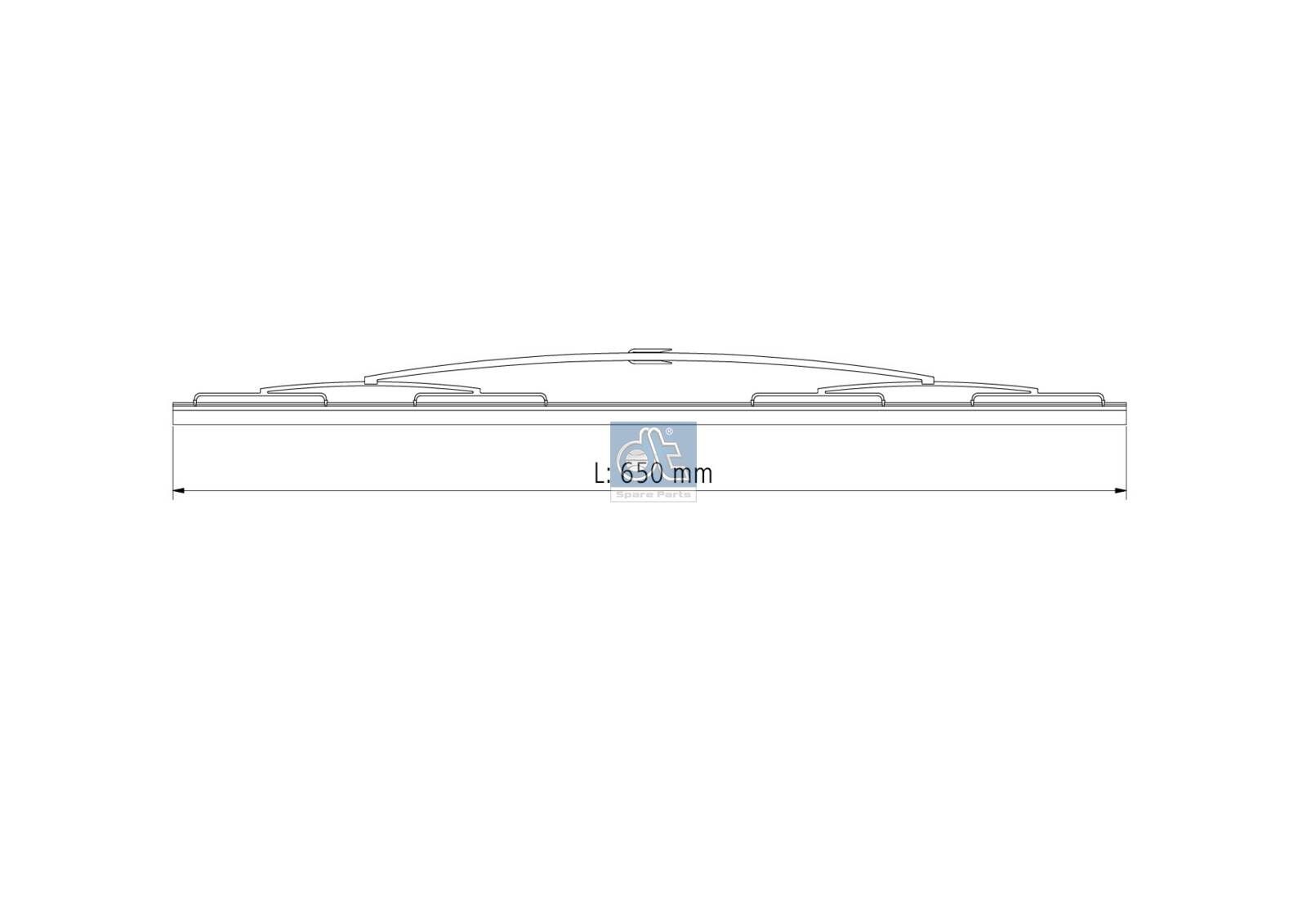 DT Spare Parts Vinduesvisker 2.25183 Bagrudevisker JEEP DT Spare Parts Standard 2.25183