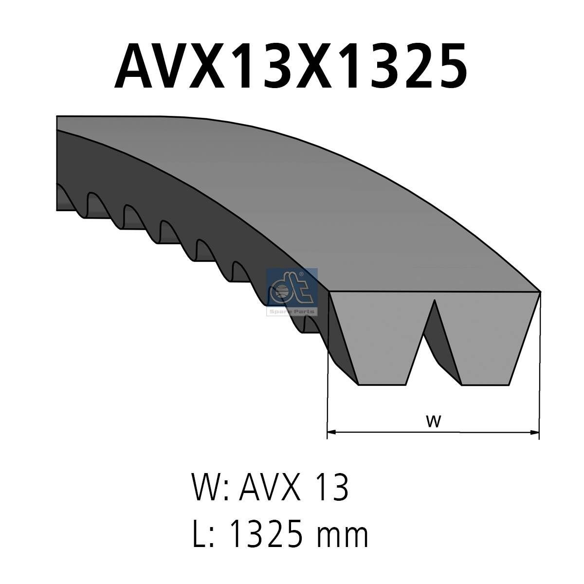 DT Spare Parts Kit cinghie trapezoidali 3.34274 3.34274 costo Cinghia trapezoidale Volkswagen CALIFORNIA DT Spare Parts