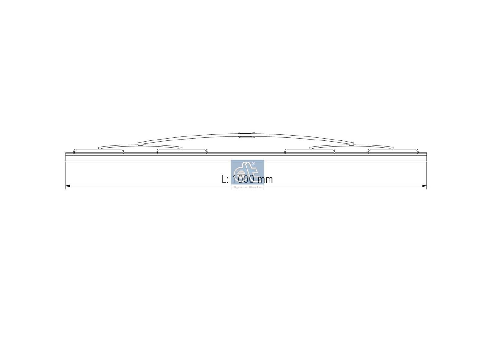 DT Spare Parts Vinduesvisker 3.35046 Vinduesviskerblade DT Spare Parts Ford S-MAX Standard 3.35046