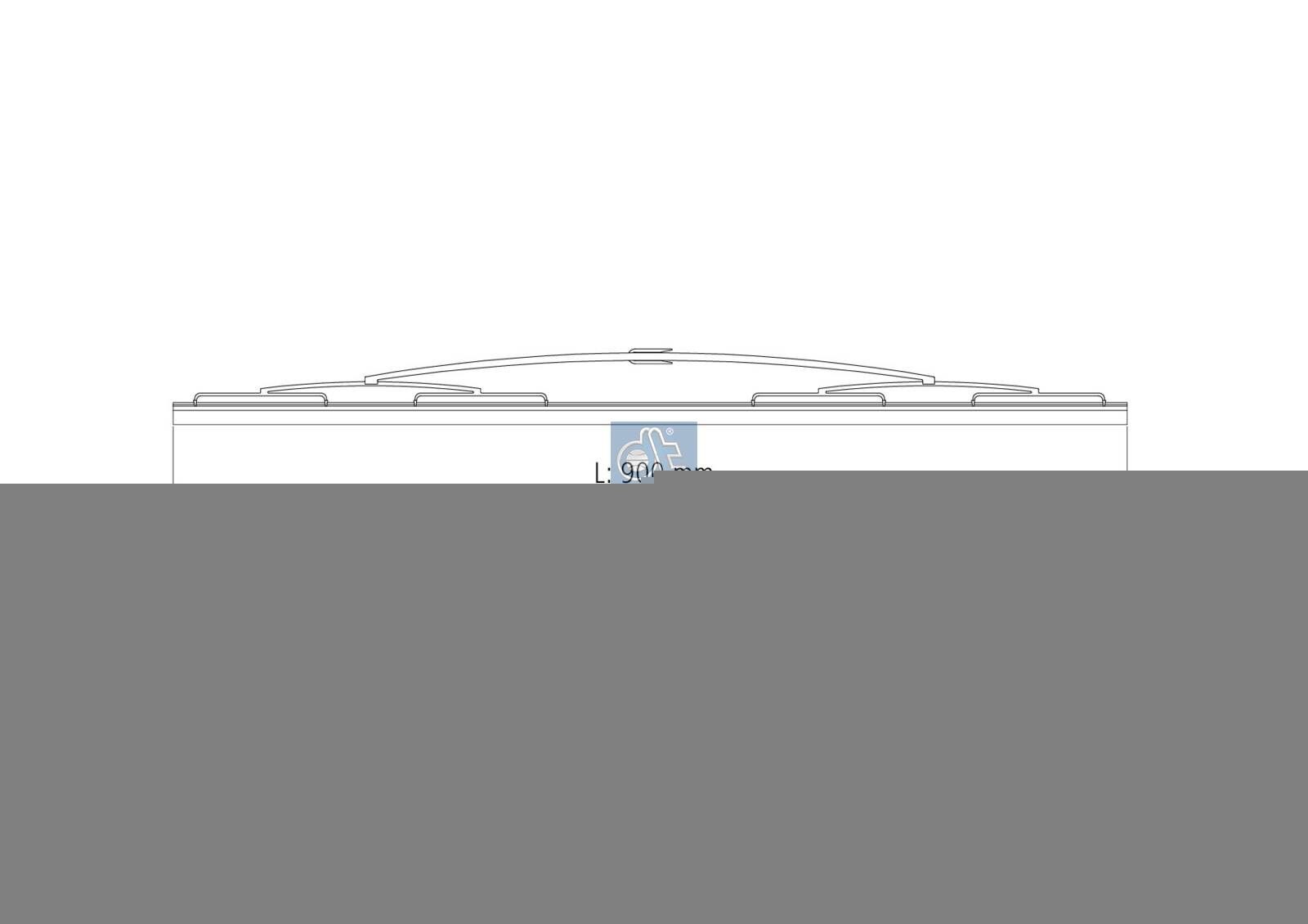 DT Spare Parts Essuie-glace 4.63623 Peugeot 307 Balais d'essuie-glace DT Spare Parts Standard 4.63623