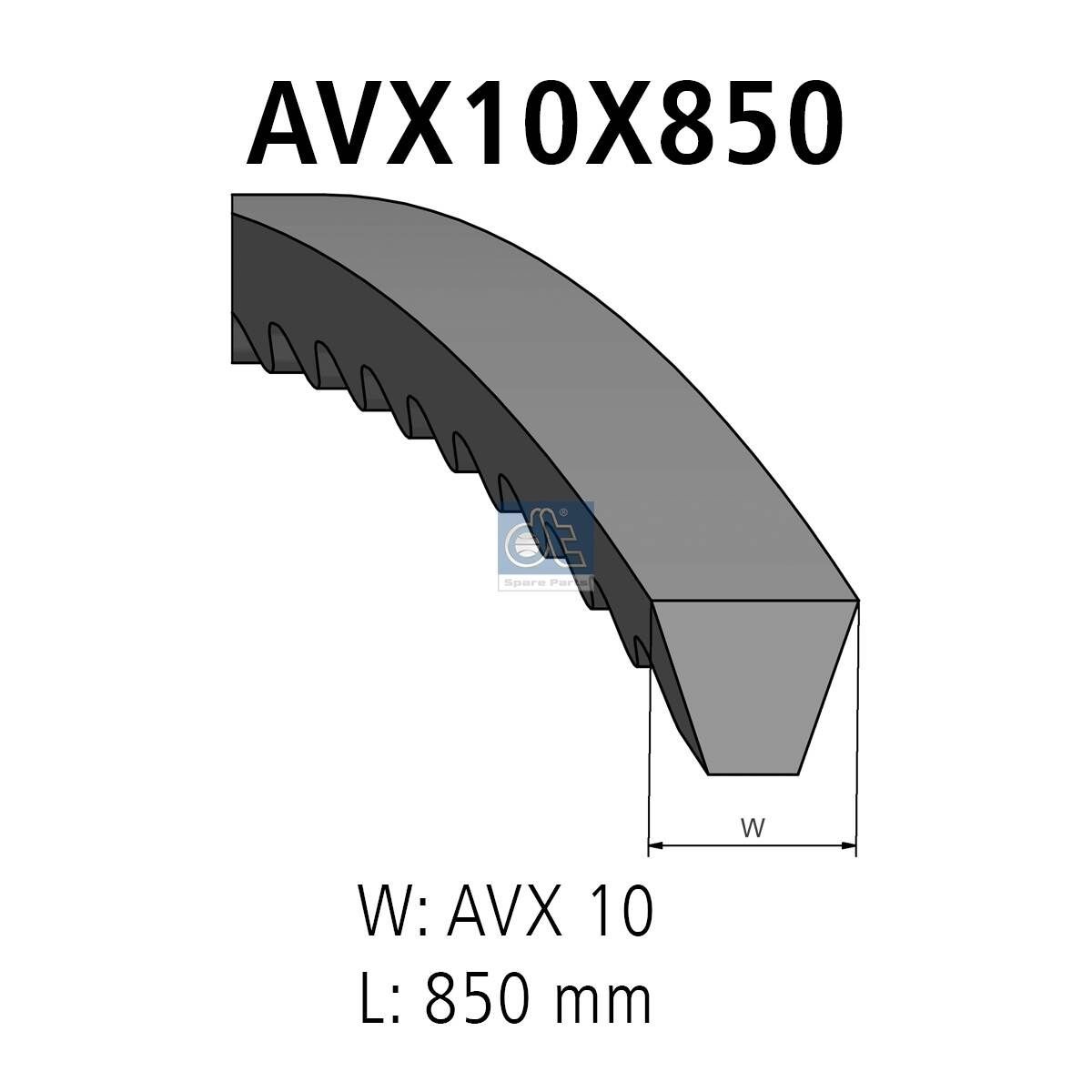 DT Spare Parts V-Belt 4.80610 DT Spare Parts 4.80610 1000 Van (KP36V) v-belt price