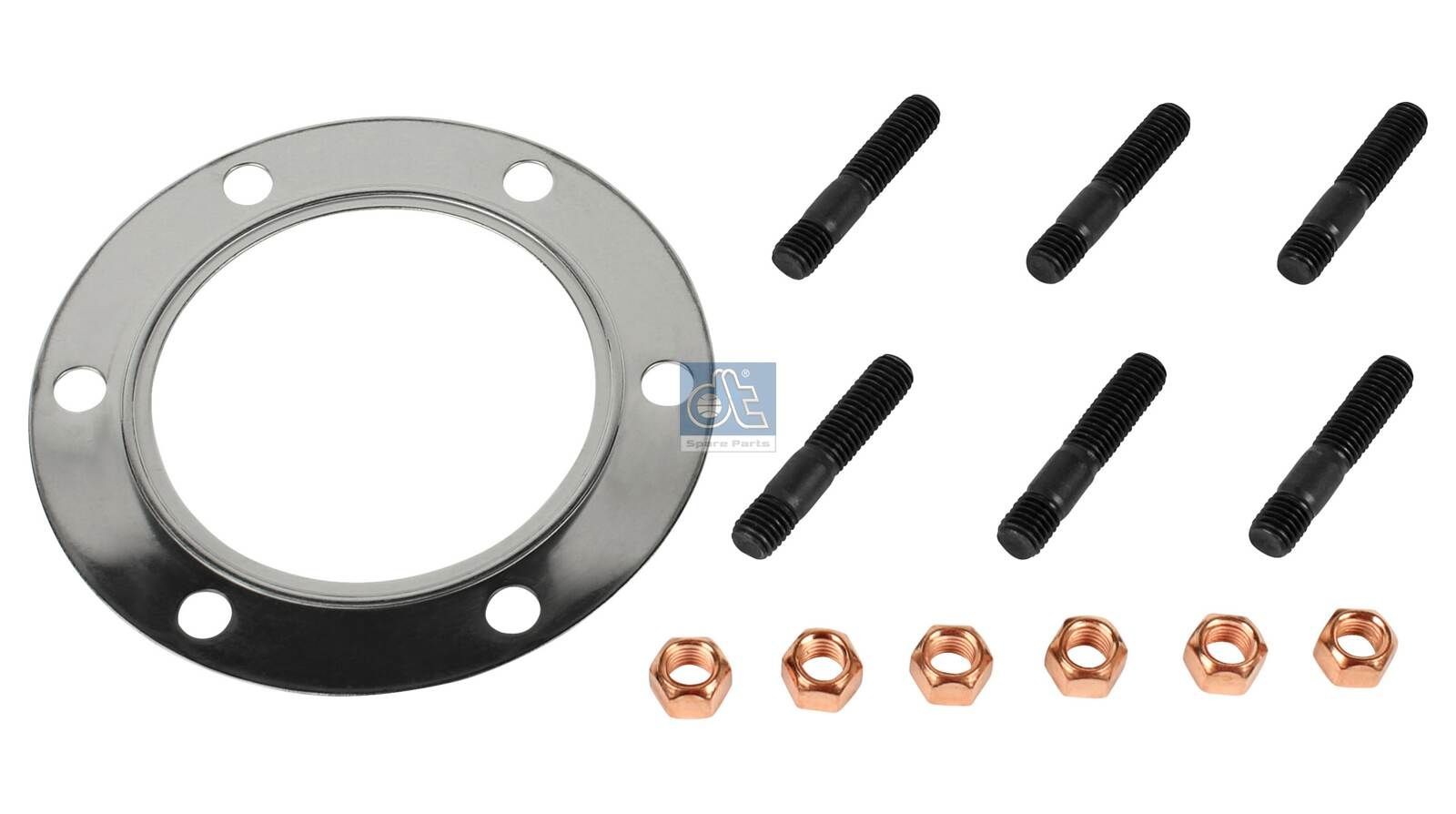 DT Spare Parts Montageset, uitlaatelleboogpijp 4.90451 Peugeot 1007 Montageset uitlaatspruitstuk DT Spare Parts 4.90451