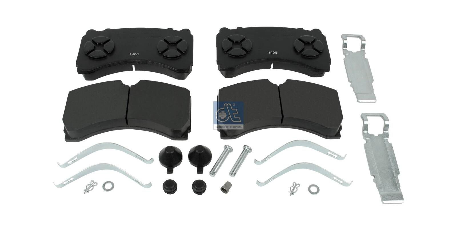 DT Spare Parts Bromsbelägg 4.90937 4.90937 DT Spare Parts bromsbeläggsats MITSUBISHI PAJERO SPORT
