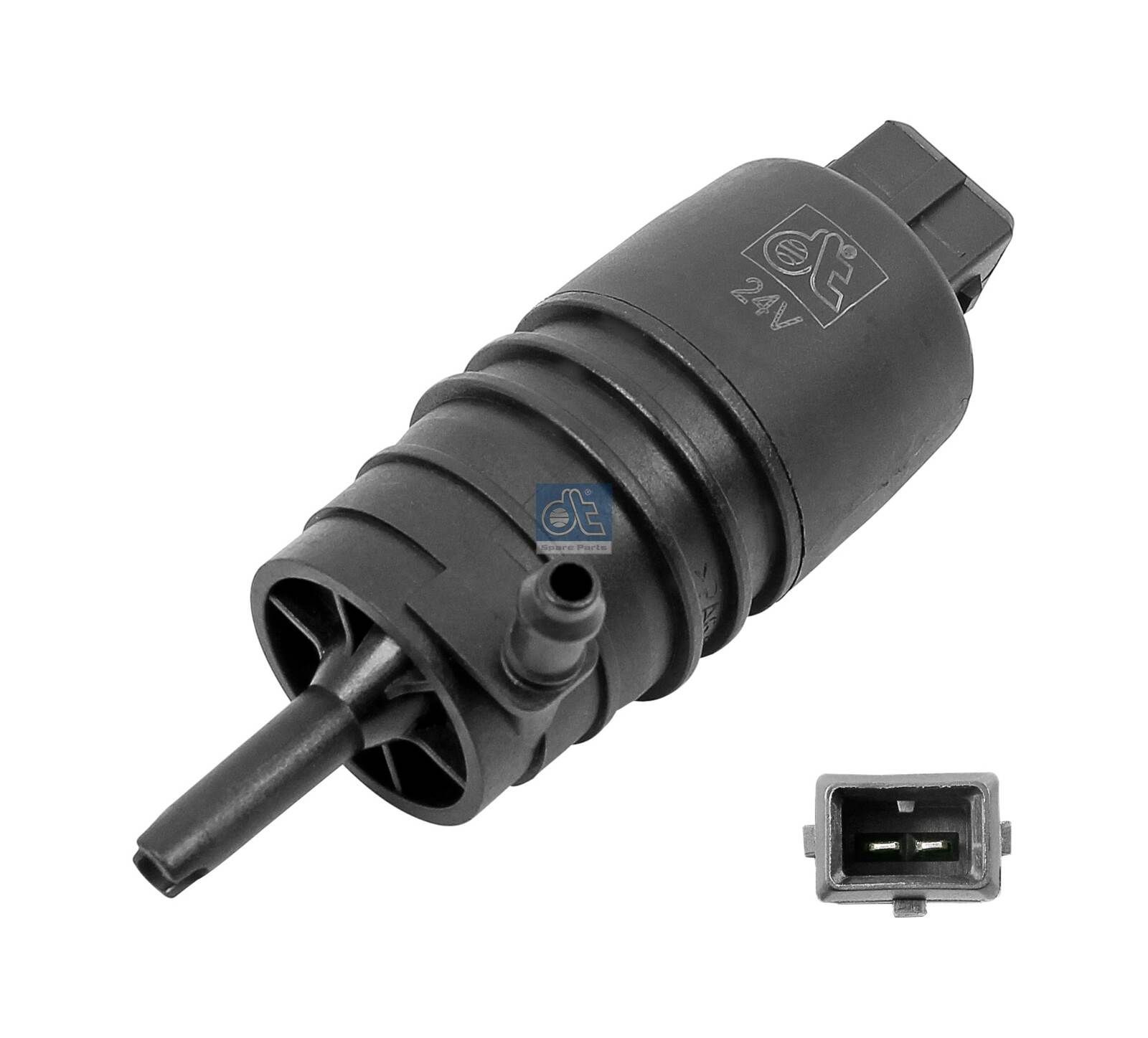 DT Spare Parts Ūdenssūknis, Stiklu tīrīšanas sistēma 5.63147 DT Spare Parts 5.63147 Stiklu tīrīšanas sistēmas šķidruma sūknis DAF cena