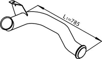 DINEX Heitgaasitoru 22179 Väljalasketoru DINEX Chevrolet TRAILBLAZER 22179