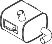 DINEX Silencieux intermédiaire 50463 Mercedes-Benz 190 Pot d'échappement intermédiaire DINEX 50463