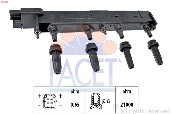 FACET Reparationssats, tändfördelare BT.0333 SEAT Alhambra 7M Reparationssats, tändfördelare FACET BT.0333