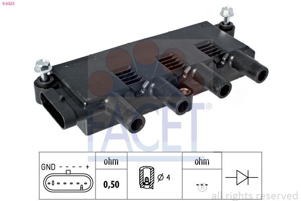 FACET Kit de reparação, distribuidor de ignição HT.0515 Distribuidor de ignição FACET SPIDER HT.0515 baratos