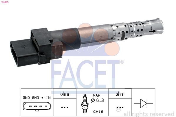 FACET Remkomplekts, Aizdedzes sadalītājs HT.0536 FACET HT.0536 orģinālās Remkomplekts, aizdedzes sadalītājs C15 cena