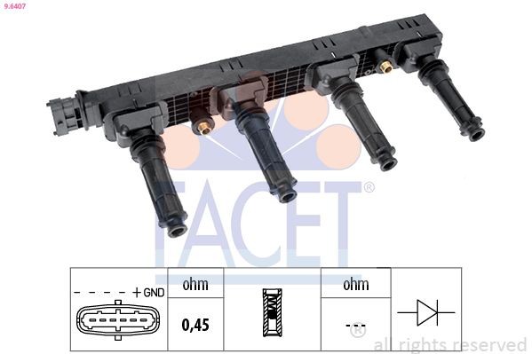 FACET Σετ επισκευής, διανομέας HT.0642 FACET HT.0642 Σετ επισκευής, διανομέας Ami Combi τιμες