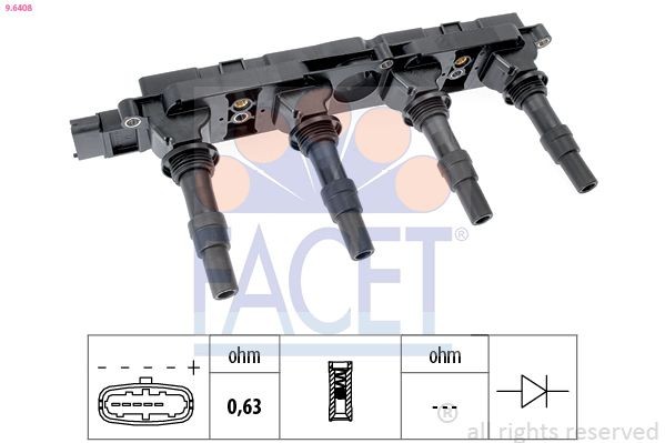 FACET Reparasjonssett, tenningsmodul HT.0644 FACET HT.0644 Reparasjonssett, tenningsregulator C25 Minibuss pris