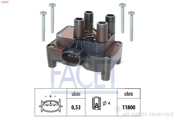 FACET Repair Kit, distributor HT.0652 FACET HT.0652 Volvo 240 Estate repair kit, distributor replacement