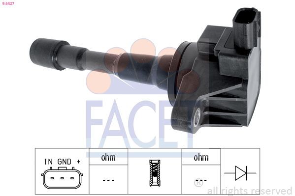 FACET Rep.sæt, strømfordeler HT.0653 HT.0653 Tændingsfordeler CITROËN DS5 FACET