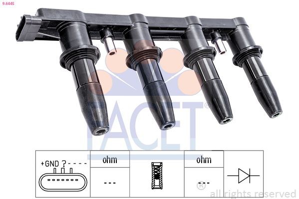 FACET Kit de reparação, distribuidor de ignição HT.0661 preço Kit de reparação, distribuidor de ignição CITROËN HT.0661 FACET