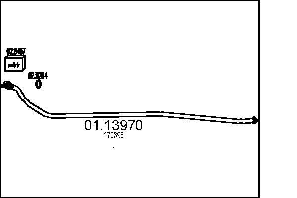MTS Σωλήνας εξάτμισης 01.13970 MTS 01.13970 Σωλήνες εξάτμισης Peugeot 205 I σε χαμηλές τιμές