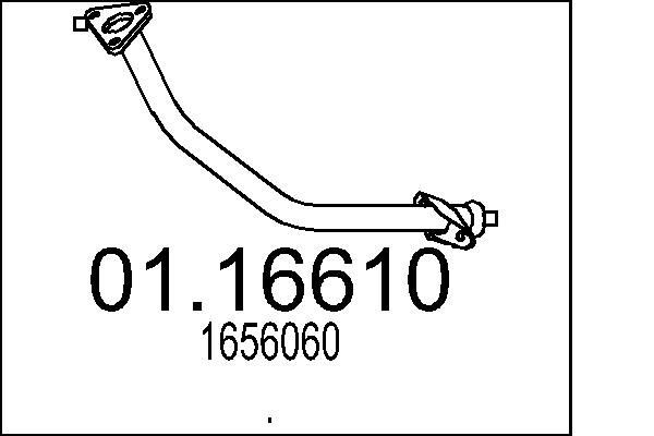 MTS Pakoputki 01.16610 Ford Sierra MK2 pakoputki MTS 01.16610