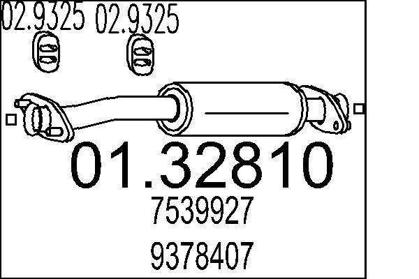MTS Esimene summuti 01.32810 MTS 01.32810 Esimene summuti Saab 9-5 Kombi originaal hind