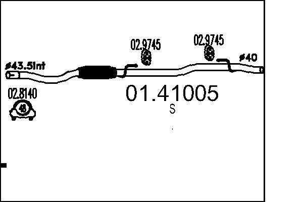 MTS Pakoputki 01.41005 01.41005 MTS Pakoputki Fiat DUCATO hinta