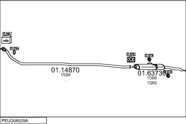 Panela de escape central MTS 01.50049 MTS 01.50049: Panela de escape central BMW Série 7 2003