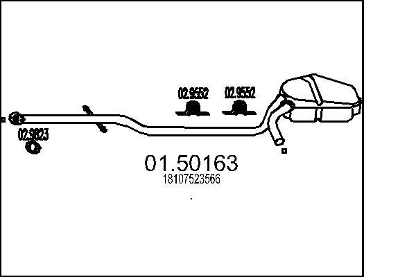MTS Mittelschalldämpfer 01.50163 MSD MTS TREVIS 01.50163 günstig