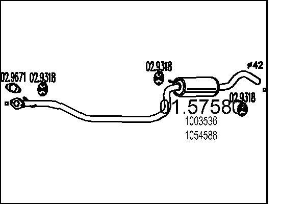 MTS Kesksummuti 01.57580 MTS 01.57580 originaal Kesksummuti Mazda 3 BL hind