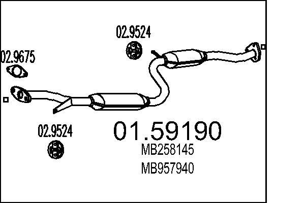 MTS Kesksummuti 01.59190 Kesksummuti MTS V40 Kombi 01.59190 odav