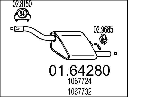 MTS Bagpotte 01.64280 MTS 01.64280 Bagpotte