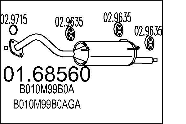 MTS Lõppsummuti 01.68560 MTS 01.68560 Lõppsummuti