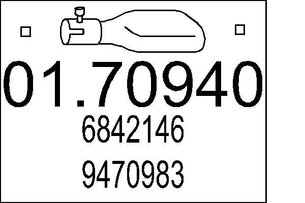MTS Výfukové potrubie 01.70940 Vyfukove potrubie MTS 440 K 01.70940 lacné