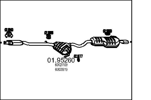 MTS Lõppsummuti 01.95260 Summuti pütt MTS STELVIO 01.95260 odav
