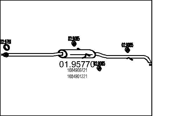 MTS Lõppsummuti 01.95770 MTS 01.95770 originaal Summuti pütt Mercedes W245 hind
