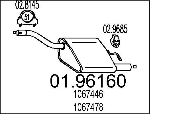 MTS Bagpotte 01.96160 MTS 01.96160 Bagpotte