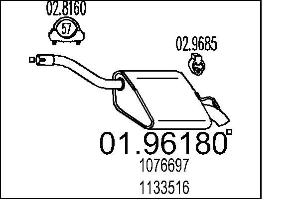 MTS Bagpotte 01.96180 MTS 01.96180 Bagpotte