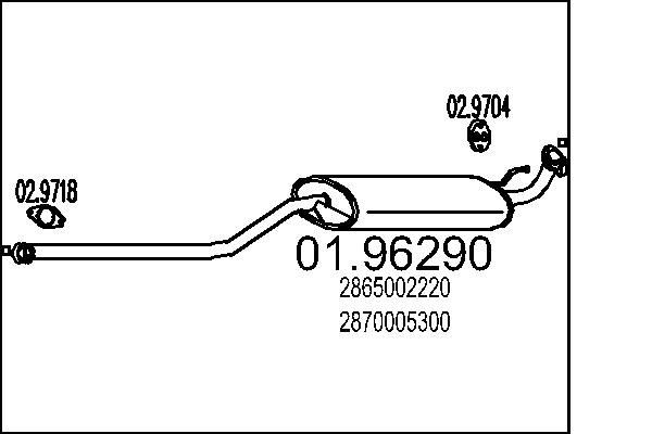 MTS Einddemper 01.96290 MTS 01.96290 Einddemper Hyundai i30 II Station Wagon originele prijs