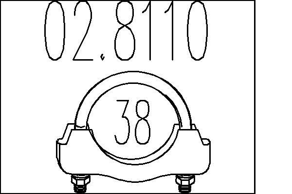 MTS Avgasklämma 02.8110 02.8110 MTS bandklämma VOLVO 940